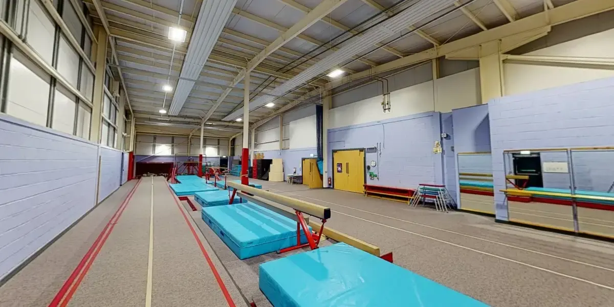 Gymnastics hall at Alfreton Leisure Centre