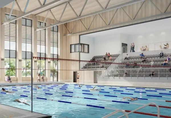 Artists impression of Spelthorne Swimming Pool