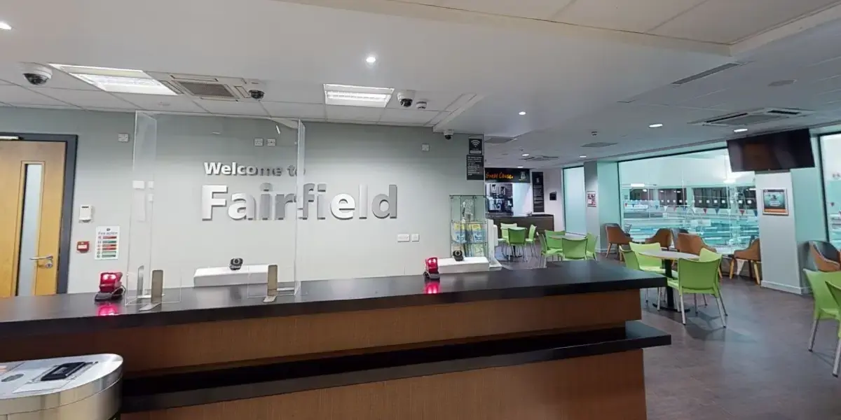 Reception area at Fairfield Leisure Centre