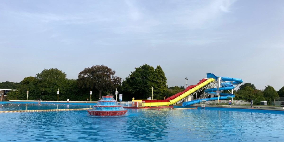 Aldershot Lido New Flumes