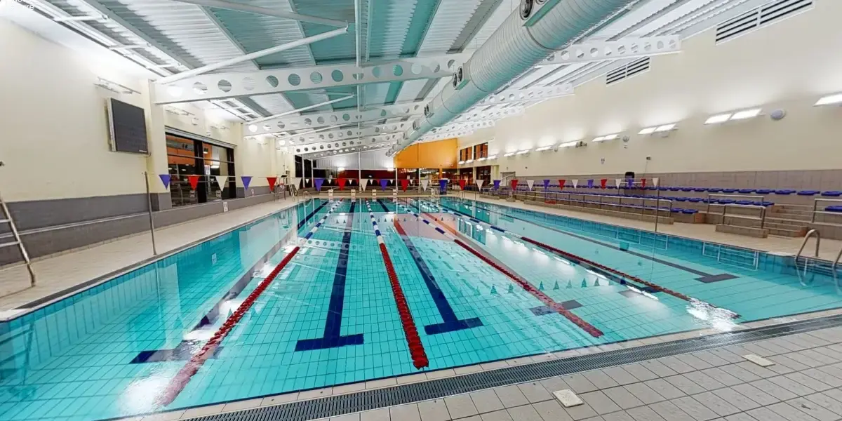 View of Alfreton swimming pool