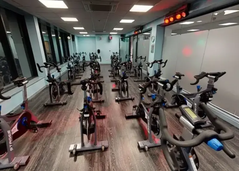 Group cycling studio at Fairfield Leisure Centre
