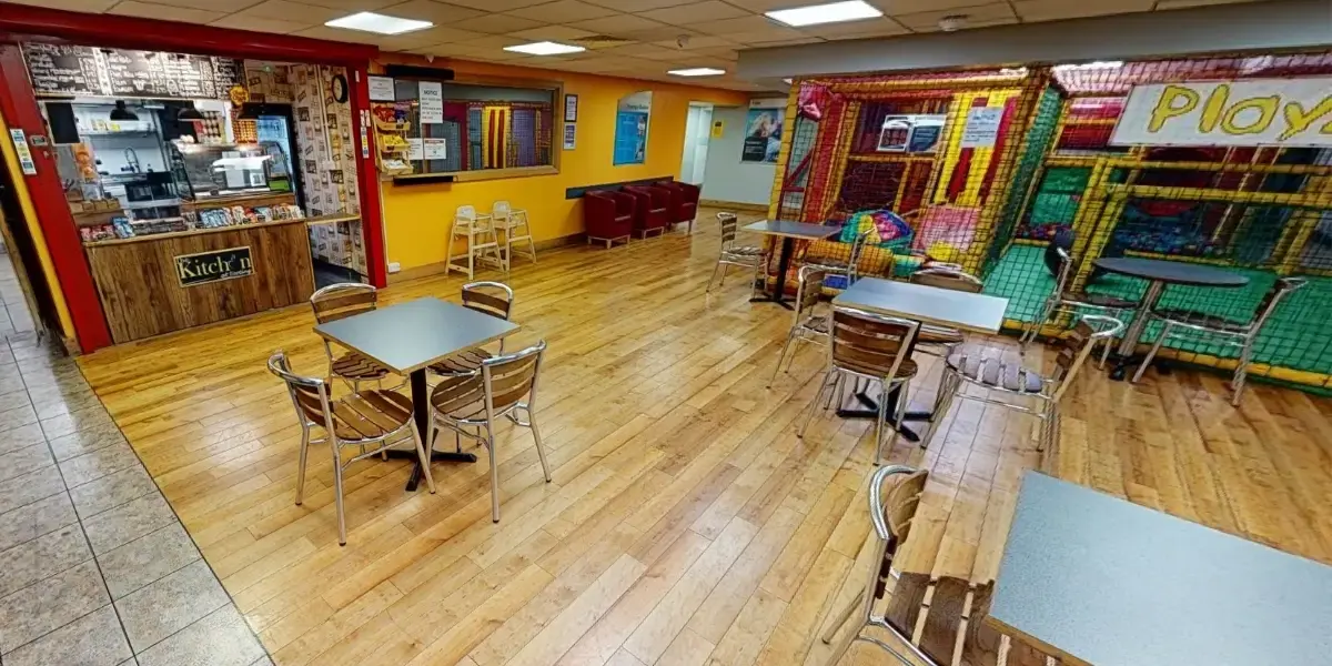Soft play and cafe area