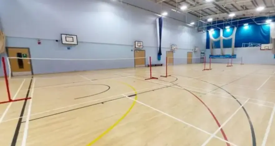 Badminton courts at Aston Cum Aughton Leisure Centre