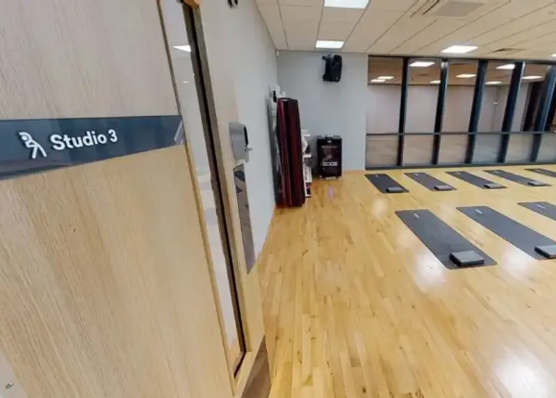 Entrance to studio at Andover Leisure Centre