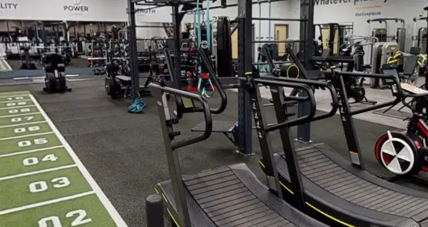 Gym equipment in Bulmershe Leisure Centre