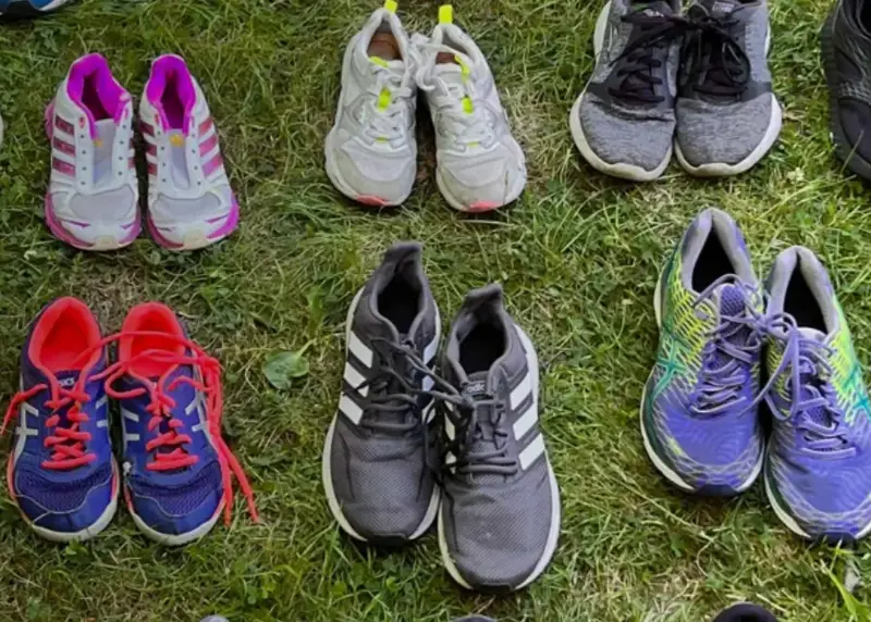 10 pairs of trainers and running shoes
