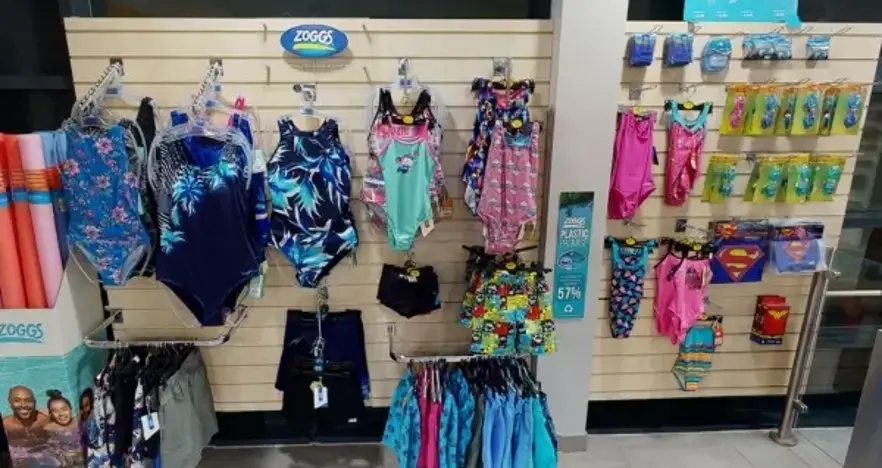 Swimwear equipment for sale at Aston Cum Aughton Leisure Centre