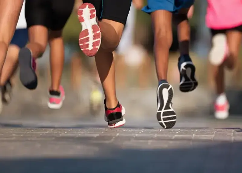 Two Column People Running