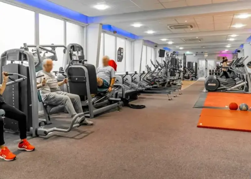Senior members using the gym at Aldershot Pools and Fitness Centre