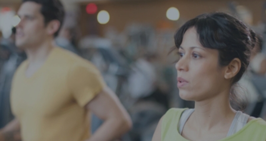 Card Woman On Treadmill