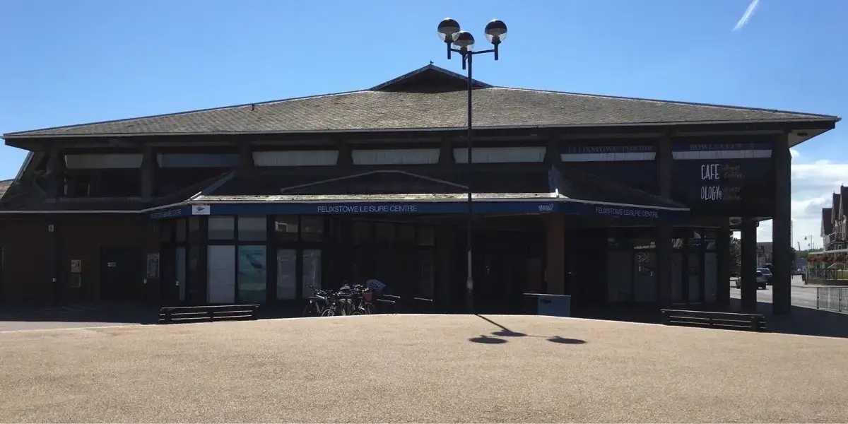 Exterior view of Felixstowe Leisure Centre