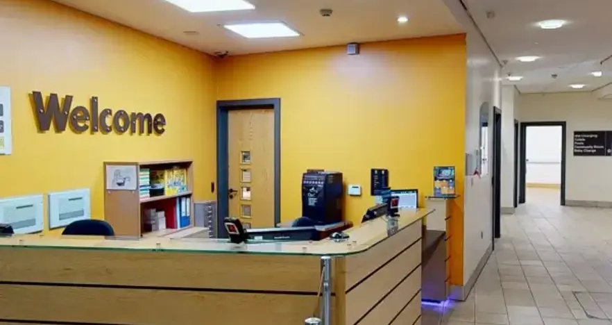 Reception area at Harborne Pool