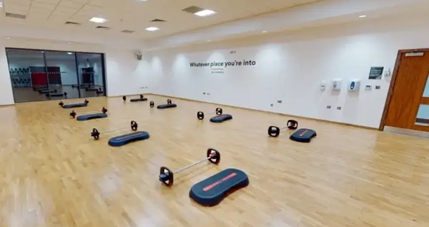Group workout studio
