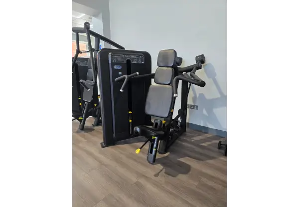 Shoulder press machine at The Pavilions in the Park