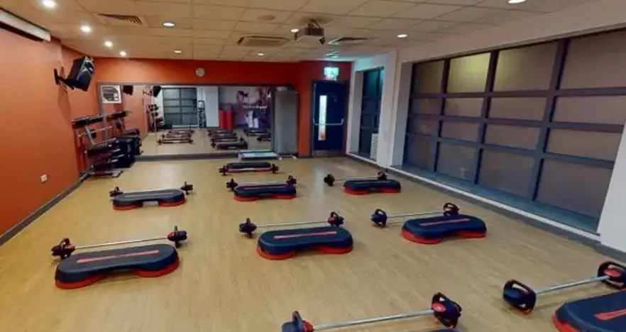 Group exercise studio at Deben Leisure Centre
