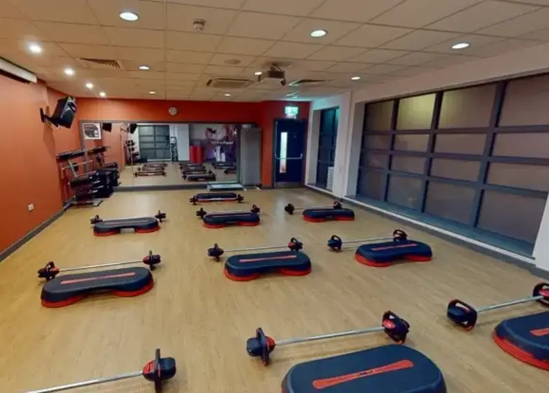 Group exercise studio at Deben Leisure Centre