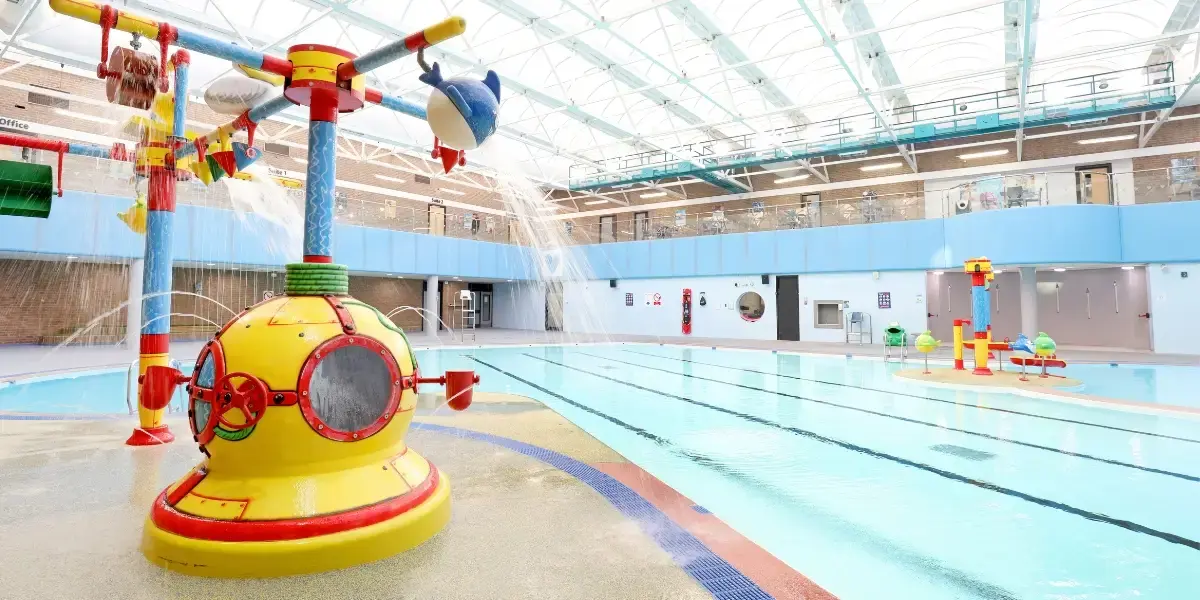 Water cannons at Concordia Leisure Centre