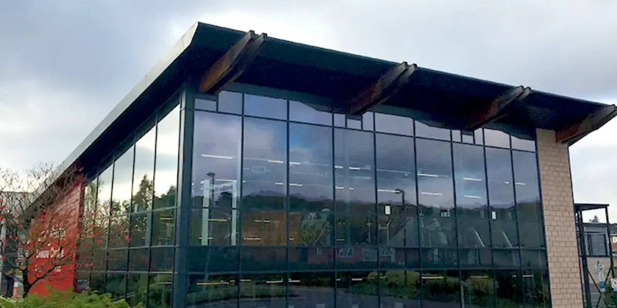 Exterior view of Loughton Leisure Centre