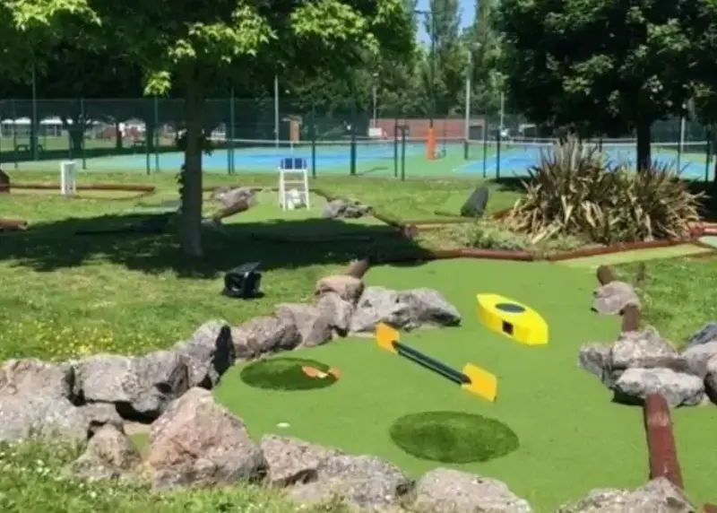 Crazy golf at Romsey Rapids Sports Complex