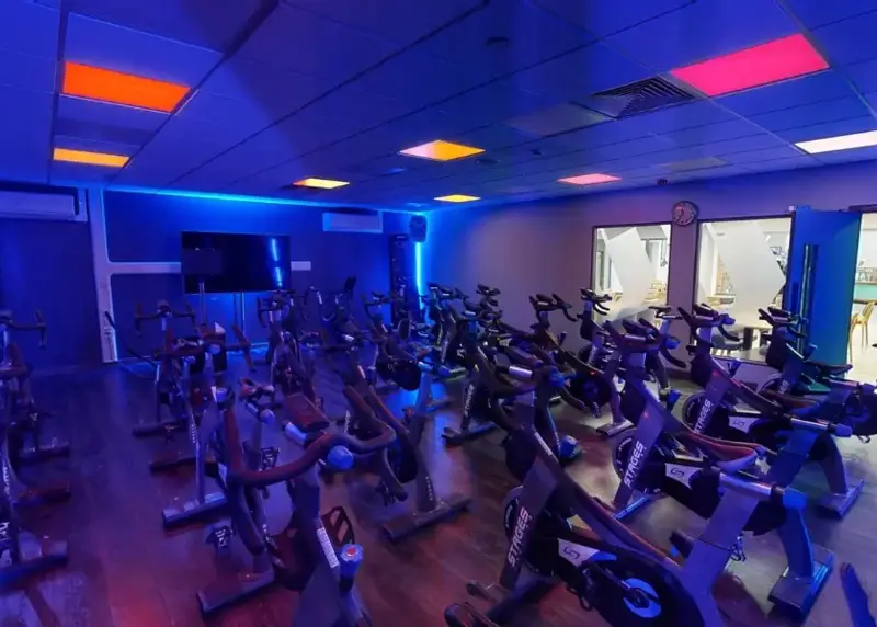 Group cycling studio