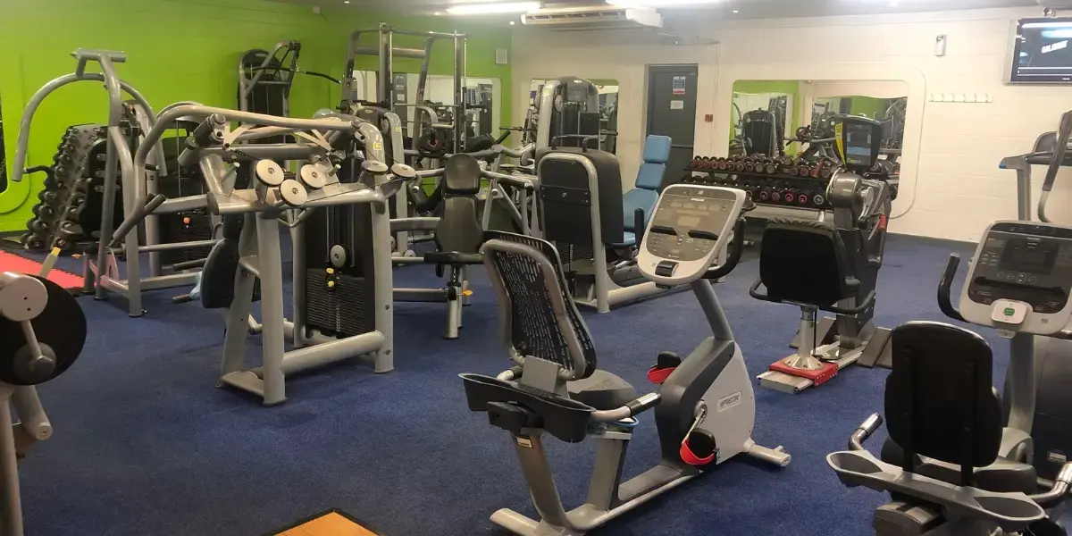 Gym equipment at Redwell Leisure Centre