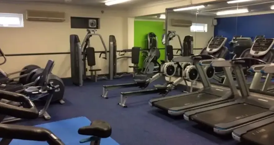 Gym with treadmills and cross trainers