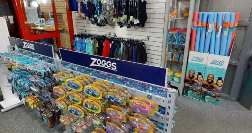 Zoggs shop at Blackwater Leisure Centre