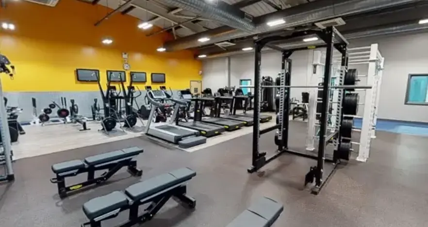 Wide view of gym equipment in Maltby Leisure Centre